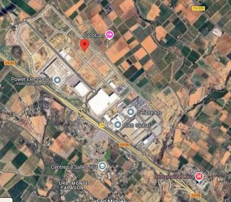 Terreno industrial en Lliria, 10.022 m²
