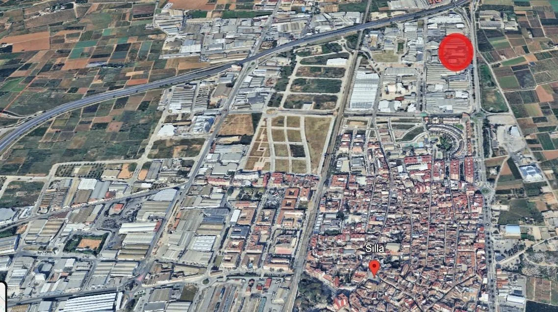 Parcela industrial en Silla, 1.000 m²