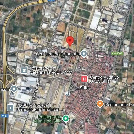 Parcela industrial en Silla, 2.137 m²