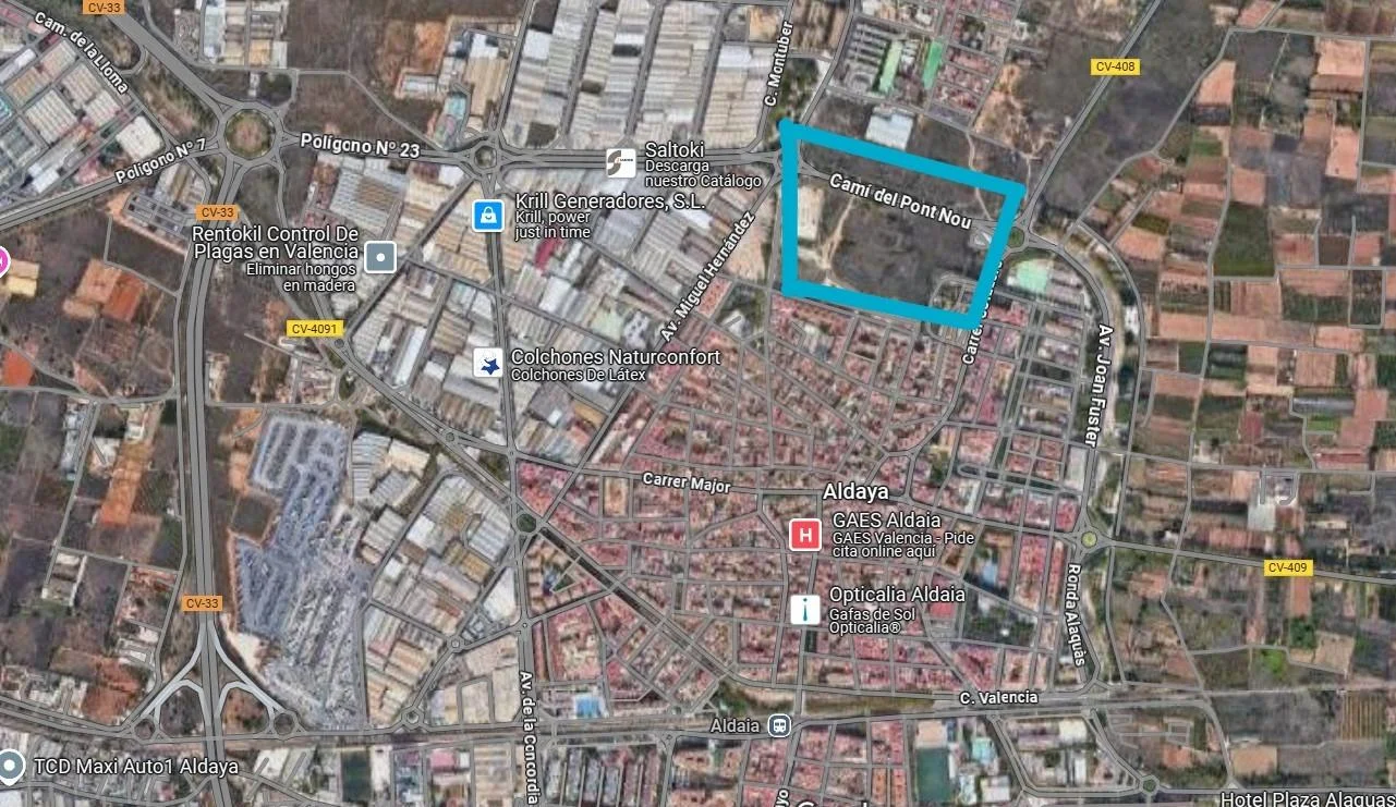 Terreno rústico en Aldaia, 12.260 m²