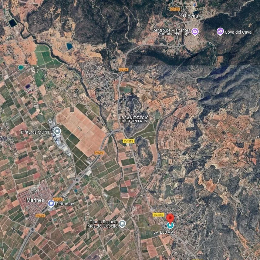 Gran terreno rústico en Olocau