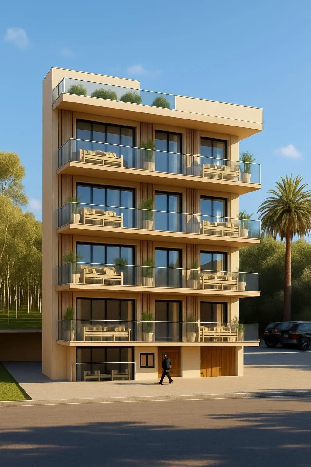 Coastal studio development with tourist licence