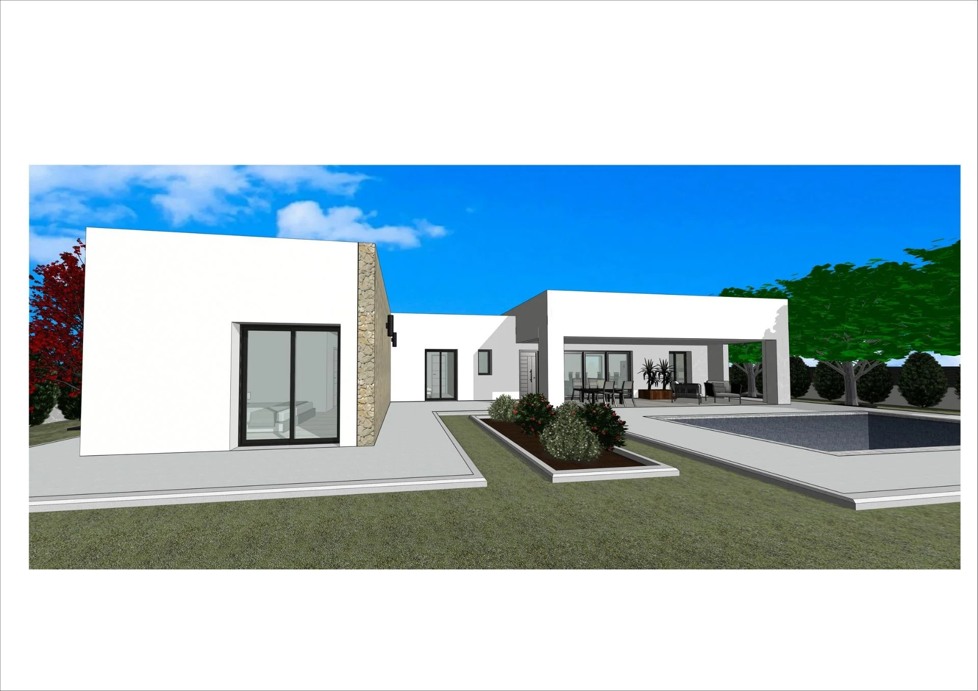 Off-plan villa on rural plot