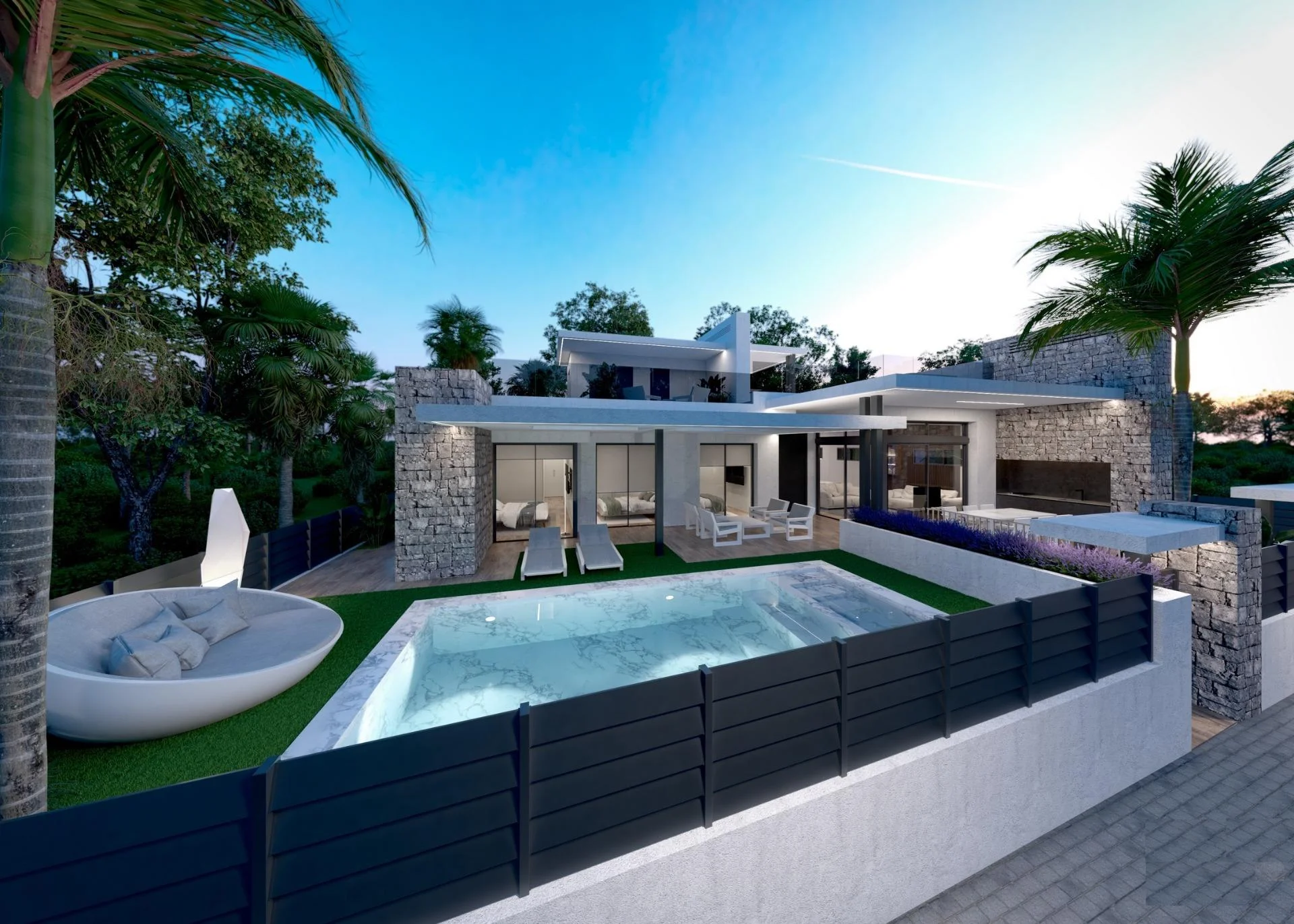 Villa nueva en Santa Rosalía, 3 dormitorios