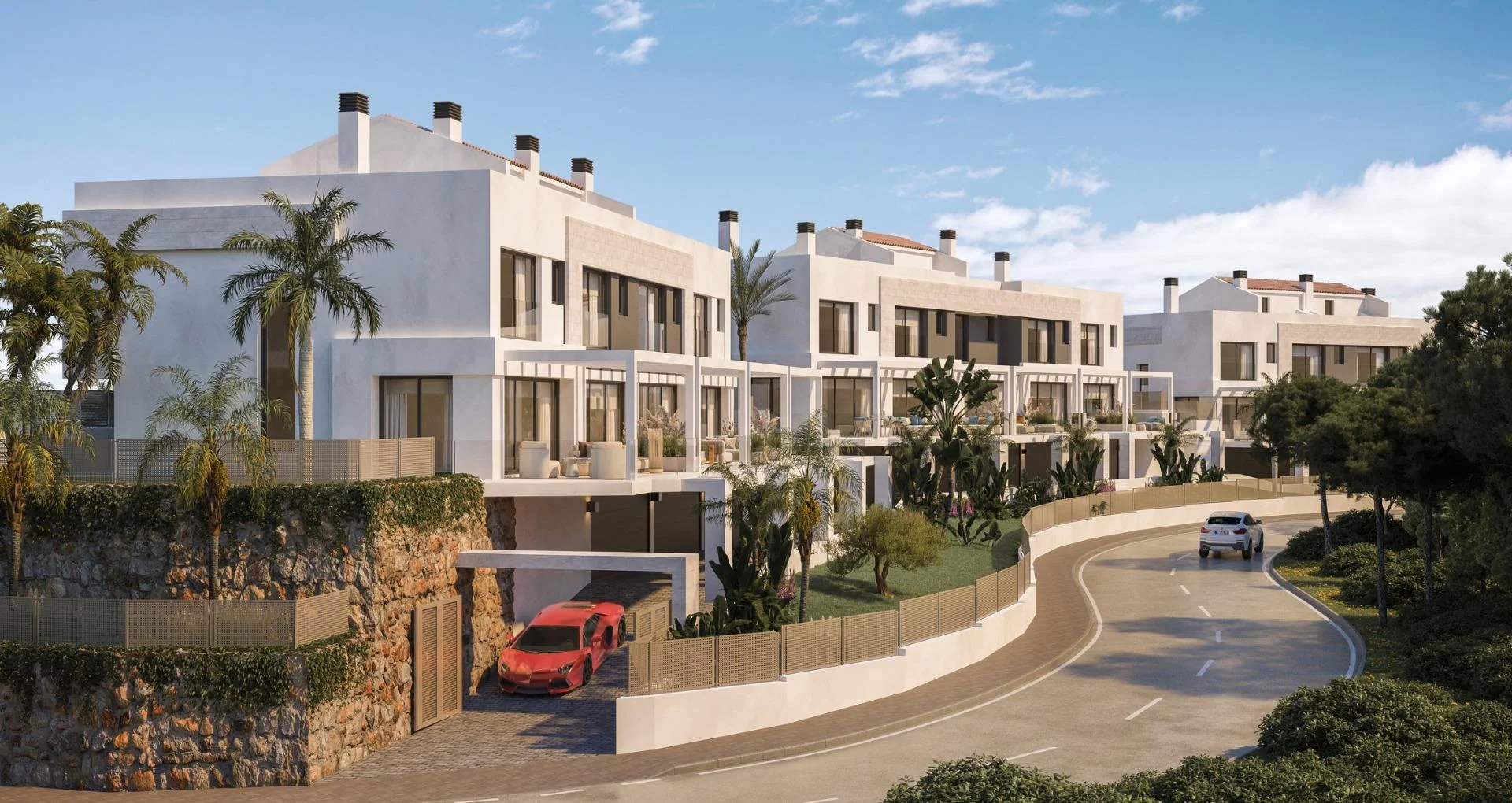 New-build townhouse with sea views