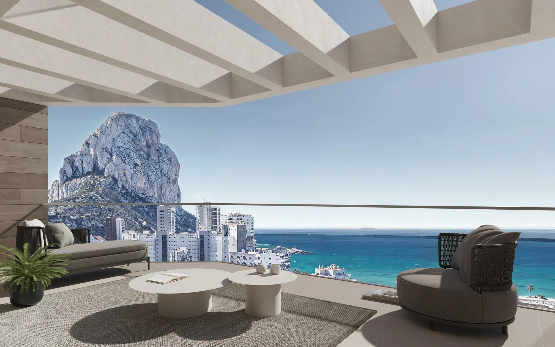 Apartamento nuevo en Calpe, 2 dormitorios y vistas al mar