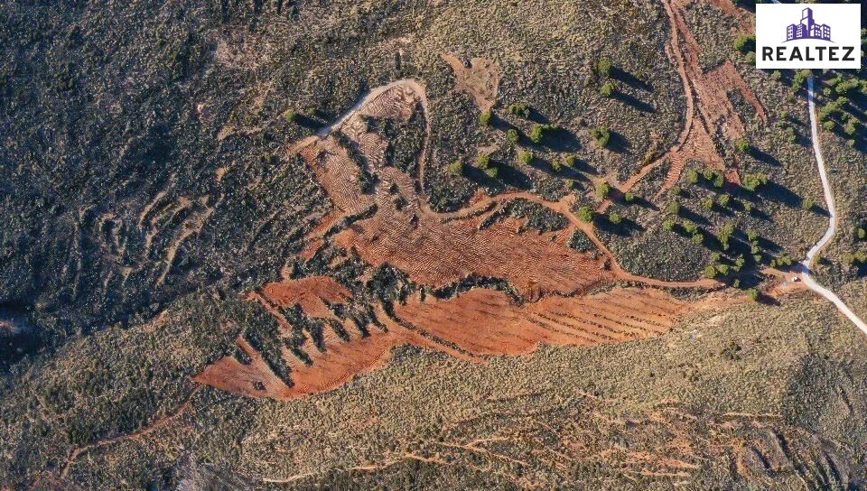 Finca de almendros ecológicos productivos