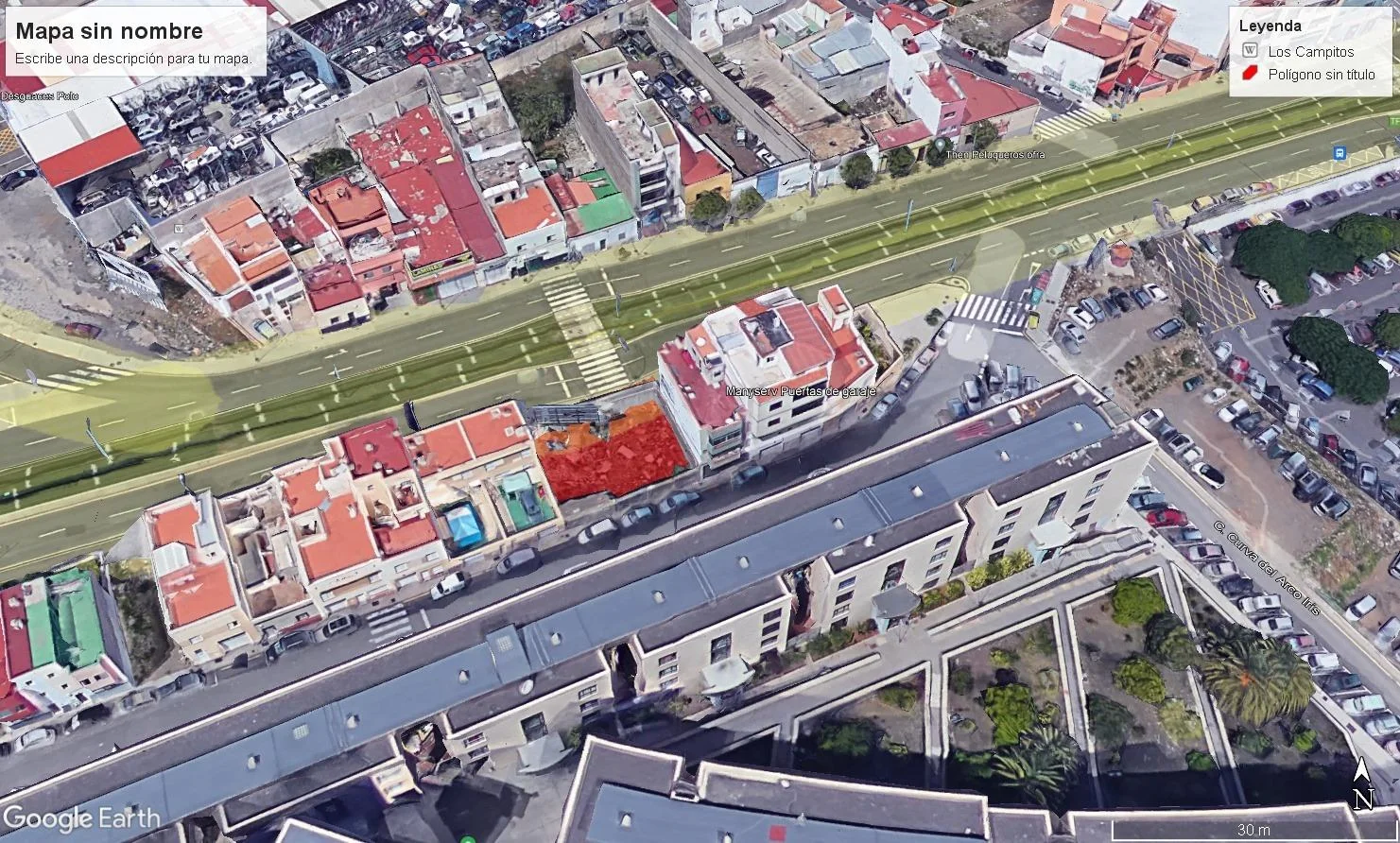 Parcela urbana en Ofra-Costa Sur, 310 m²