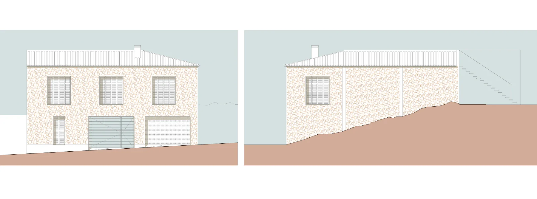 Casa de pueblo en Lloseta, proyecto de cuatro dormitorios