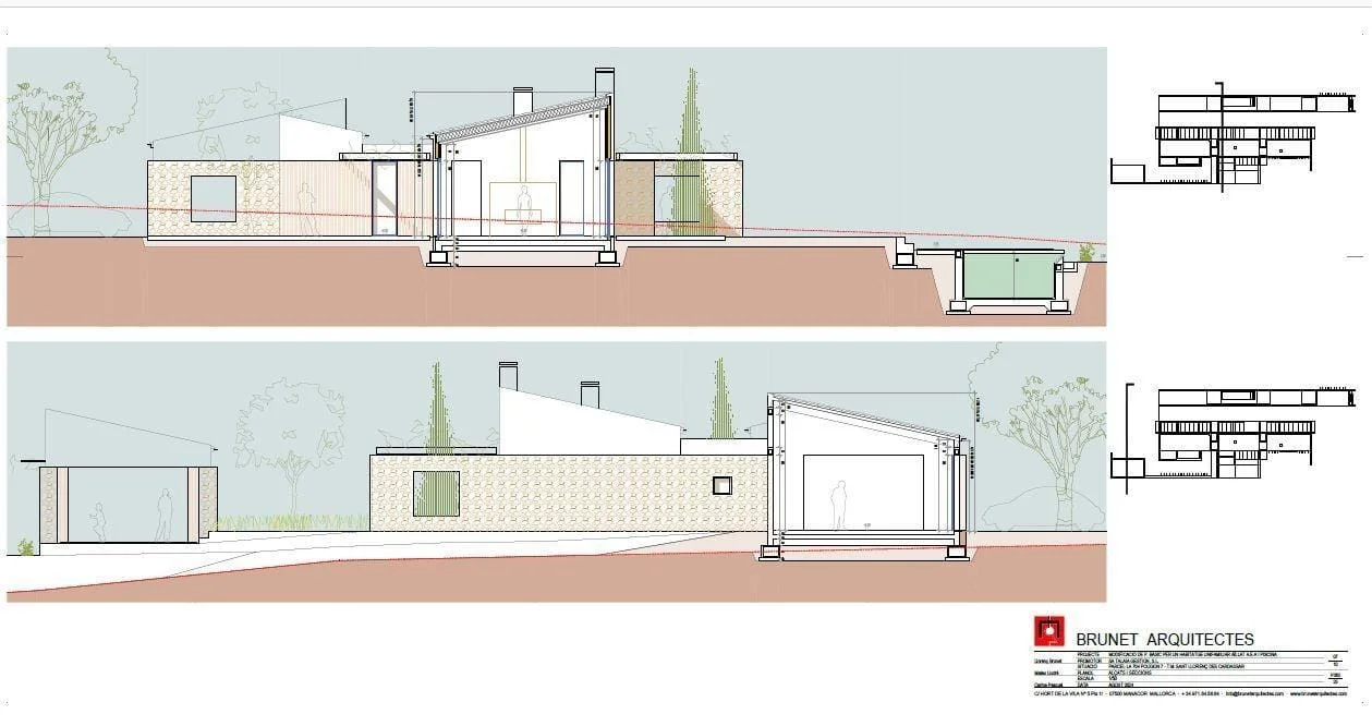 Four rural plots in elevated setting
