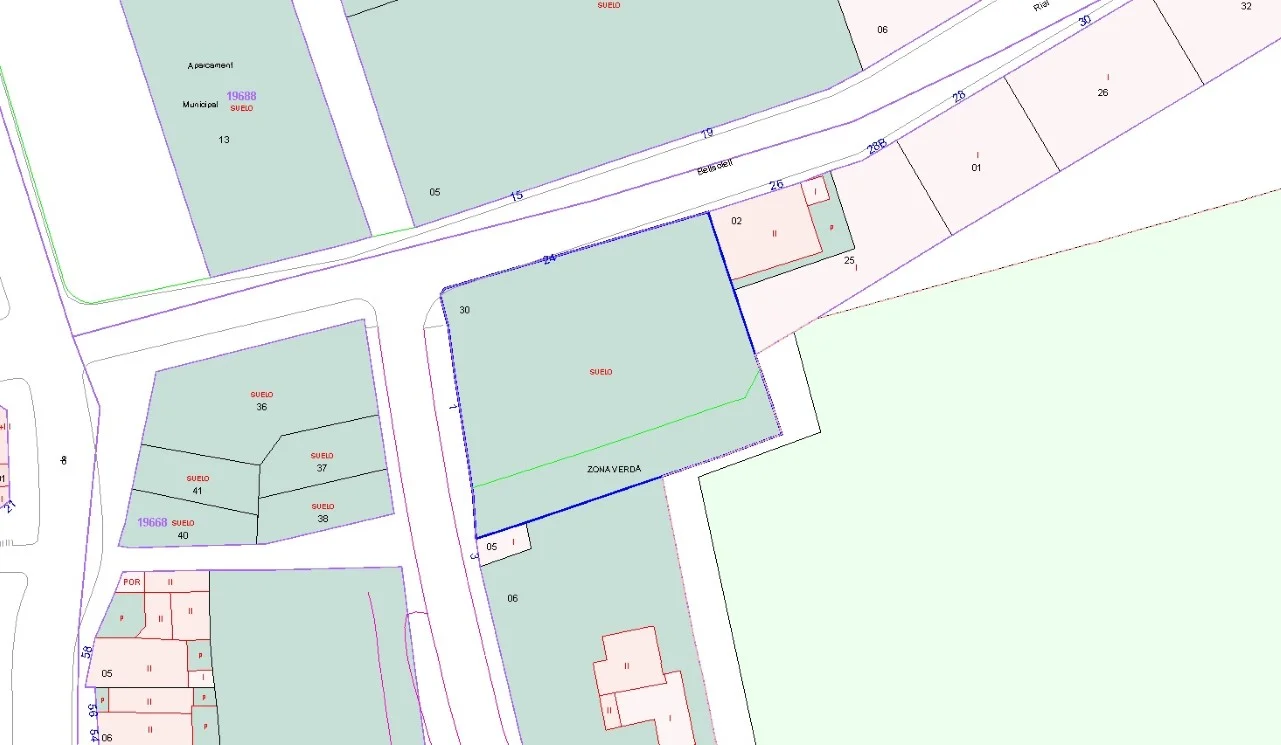 Suelo urbano residencial, parcela de 1.150 m²