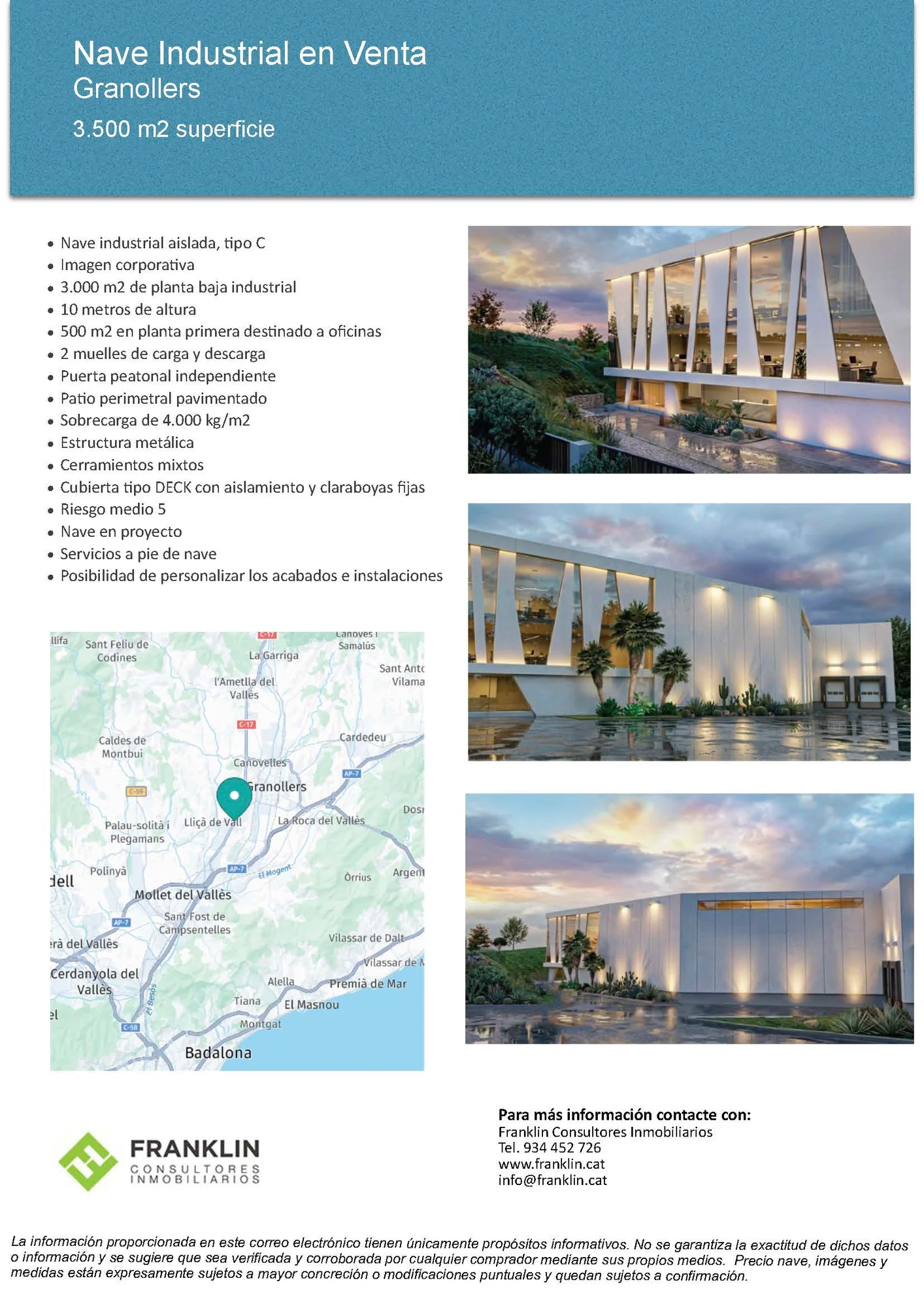 Logistics warehouse project, 3,500 m²