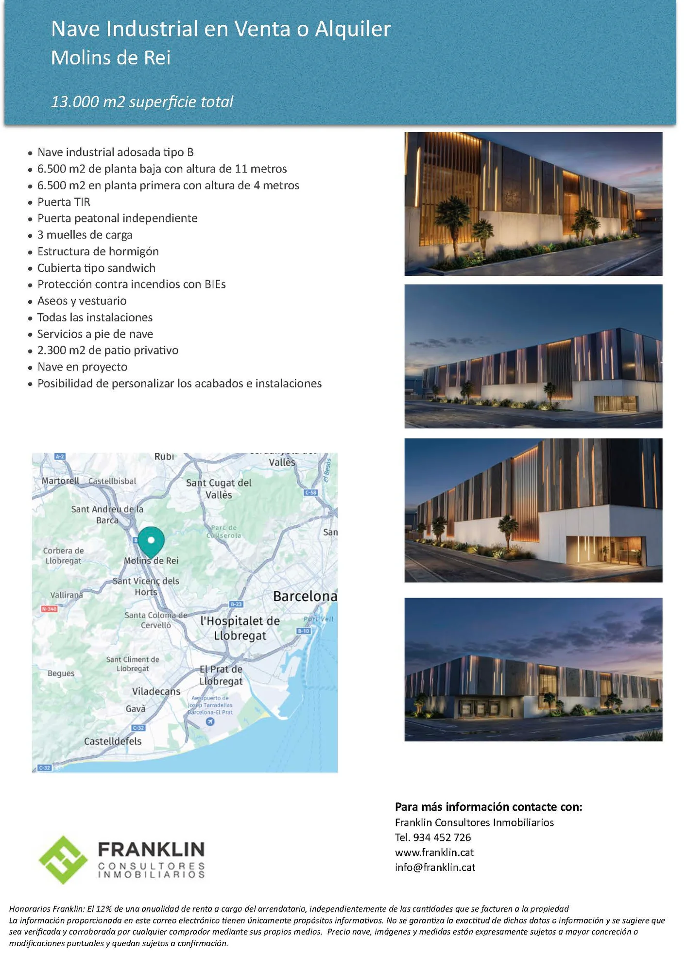 Nave logística en proyecto de 13.000 m²