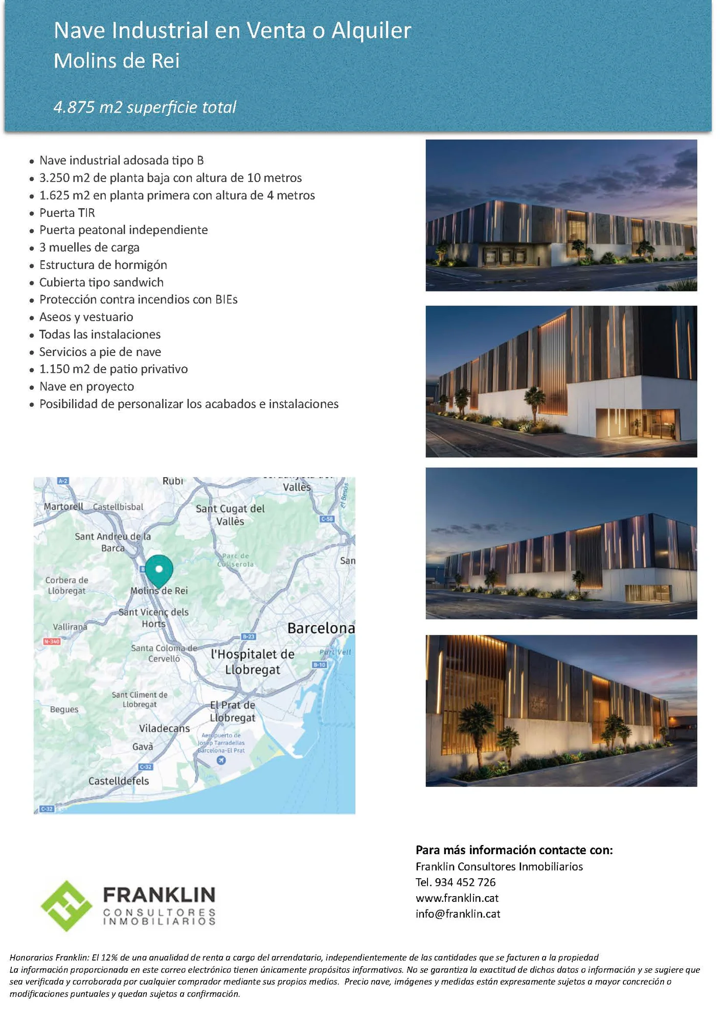 Nave en proyecto con patio privativo