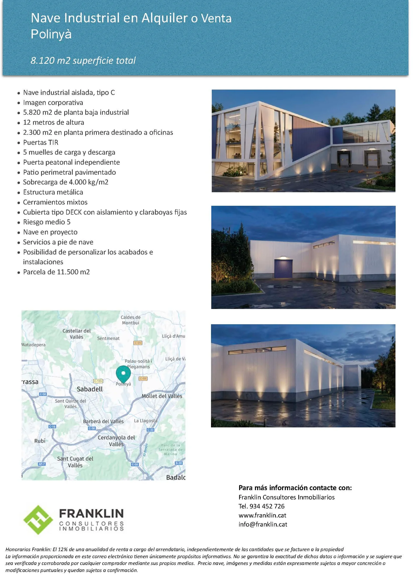 Nave industrial en proyecto de 8.120 m²