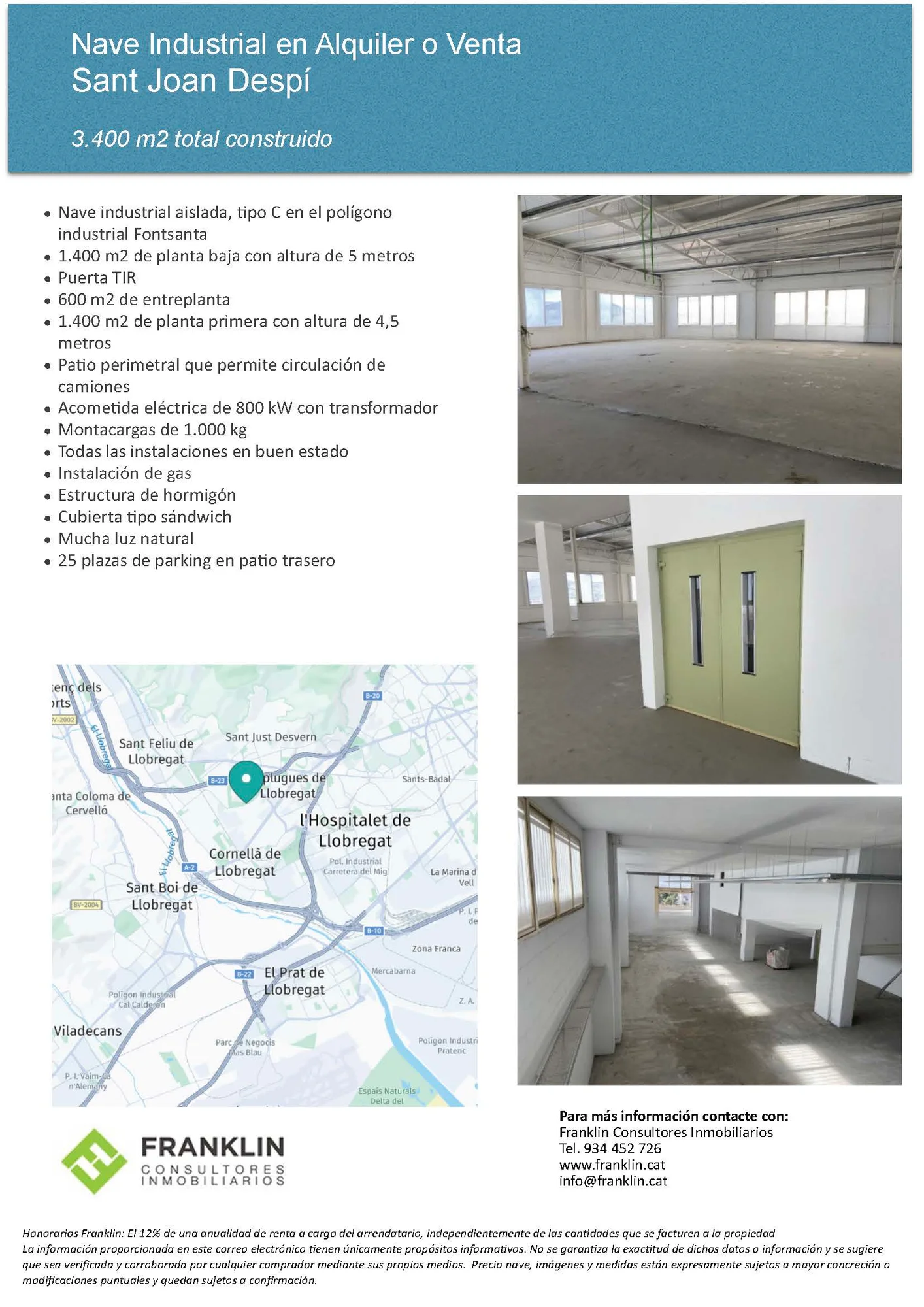 Gran nave industrial con 25 plazas de parking