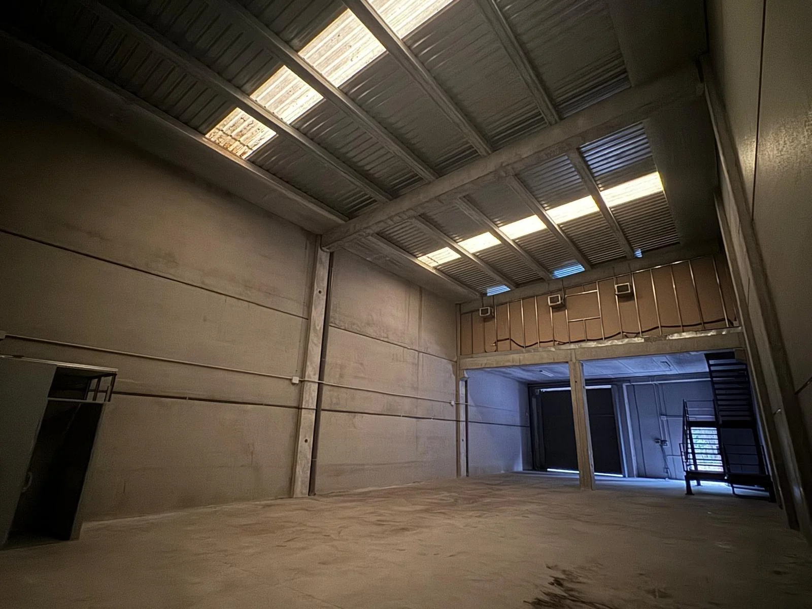 Modern industrial warehouse with offices