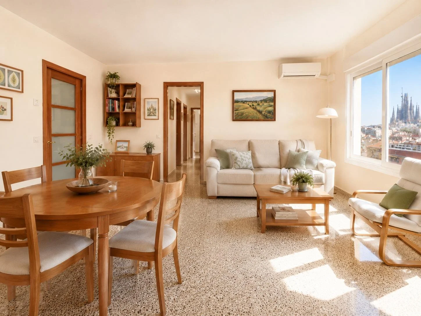 Bright Eixample flat with landmark views