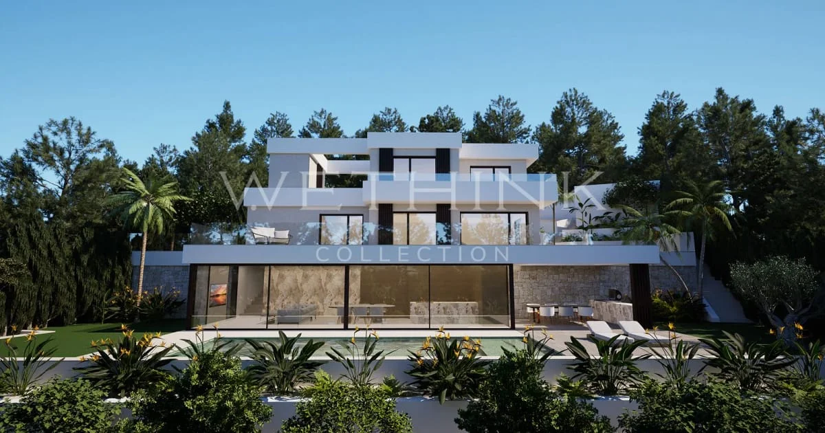 Villa en construcción frente al golf, 4 dormitorios