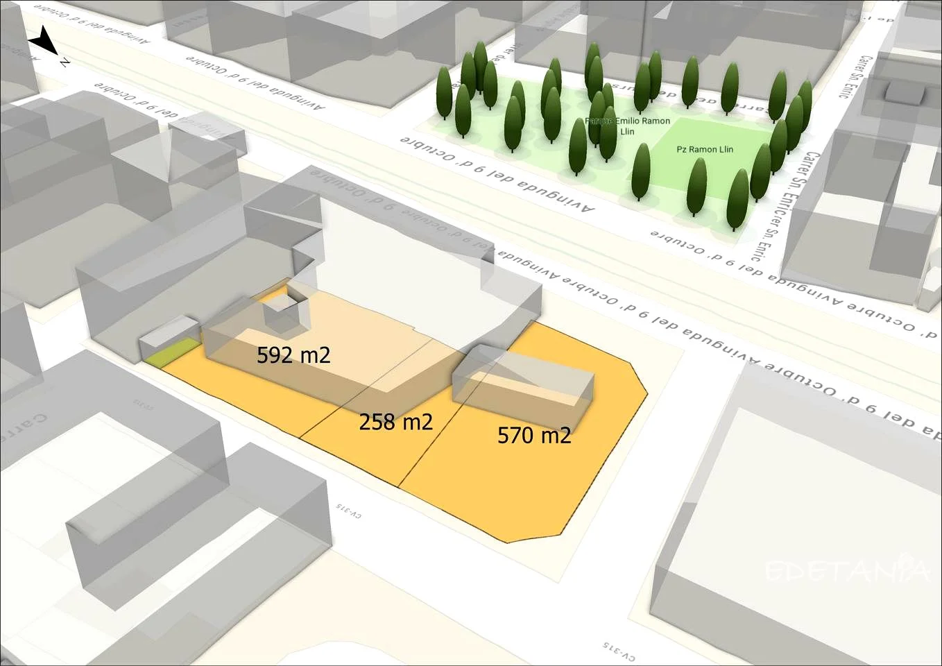 Solar urbano frente al CEU de 1.420 m²