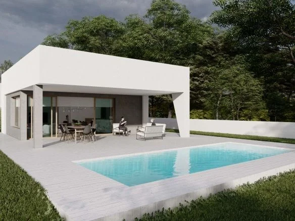 Chalet en club de golf con piscina privada