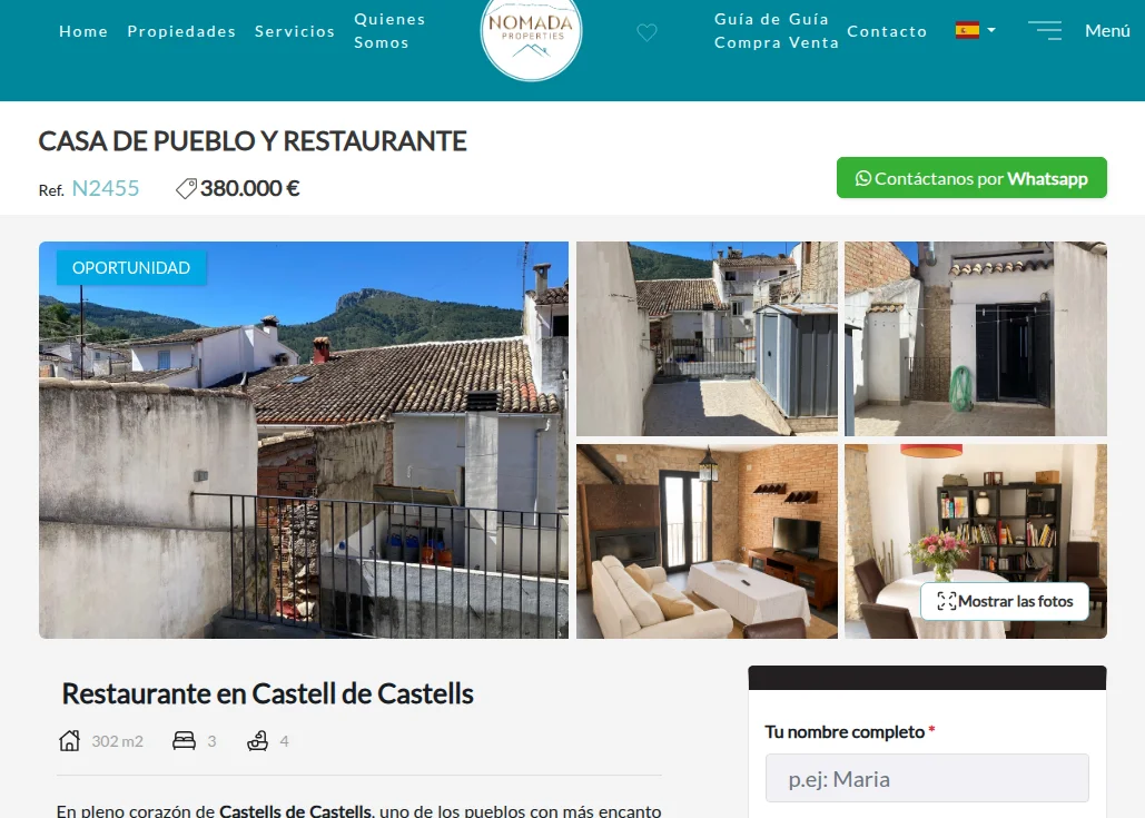 Renovated village house with restaurant