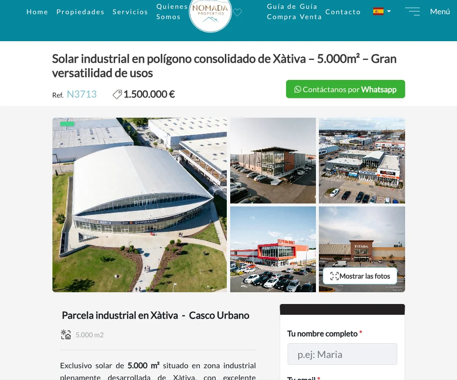 Consolidated industrial plot, 5,000 m²