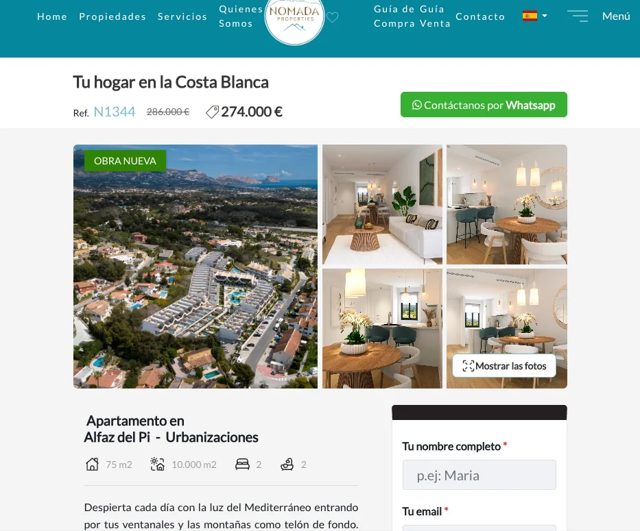 Costa Blanca development, 2 bedrooms