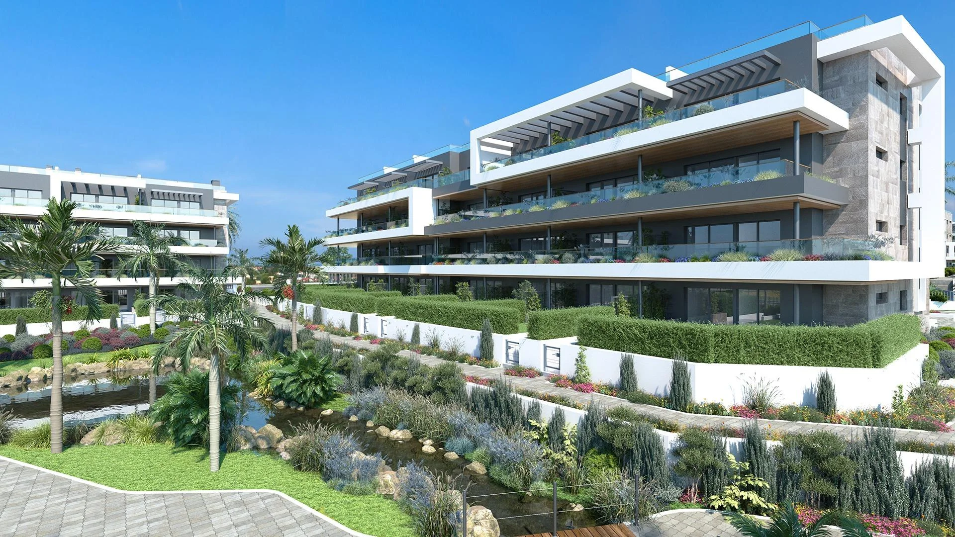 New two-bedroom apartment near lagoons