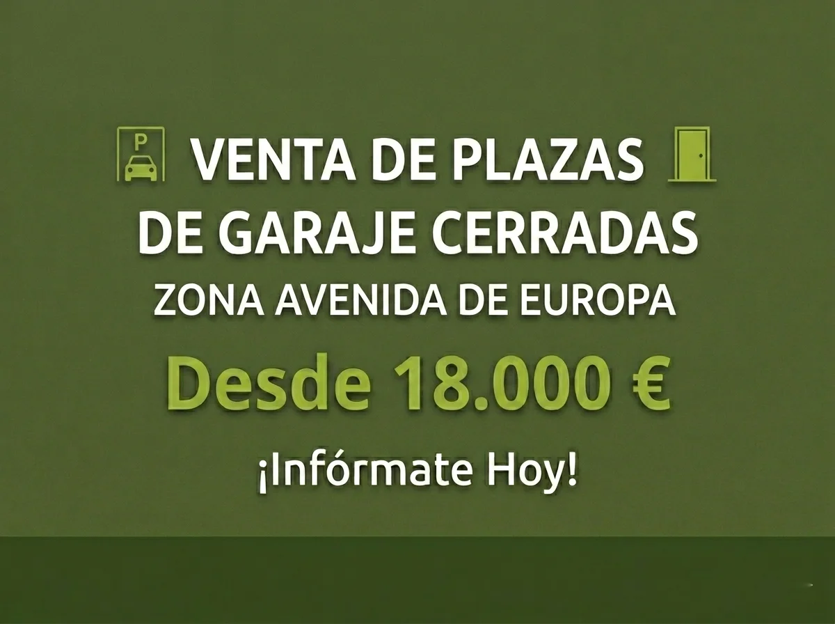 Garajes cerrados para coches grandes, Avenida Europa