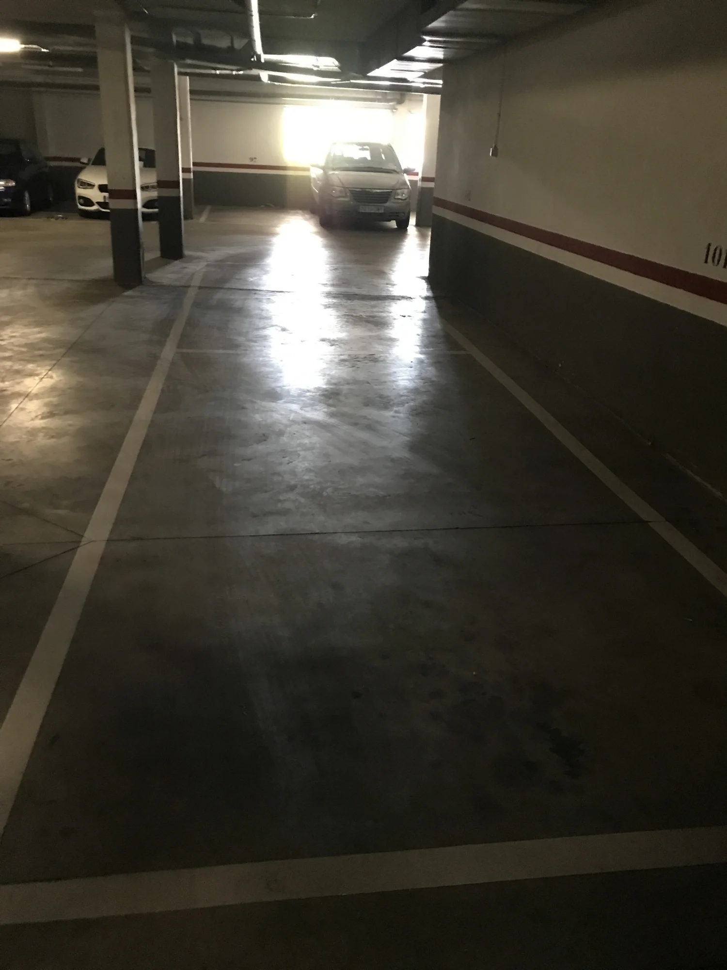 Independent garage with car and motorcycle