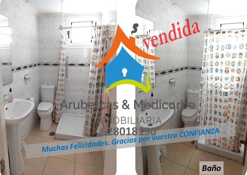 Piso vendido de tres dormitorios con patio