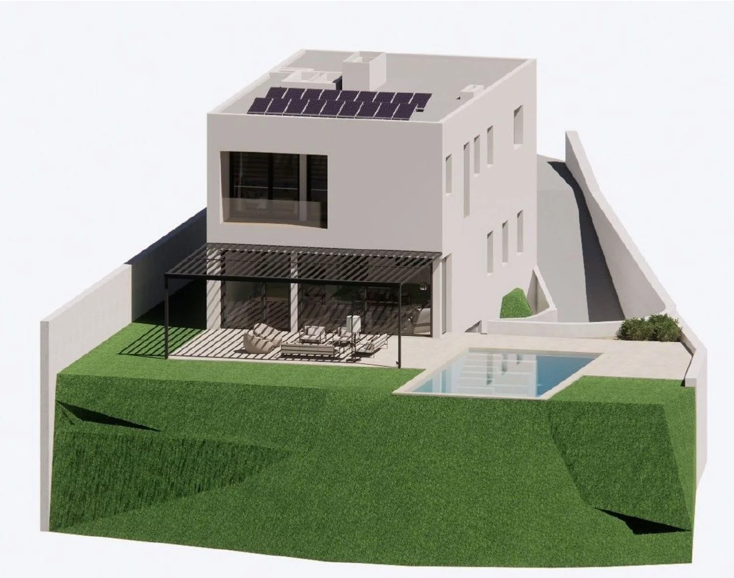 Parcela céntrica con proyecto de chalet