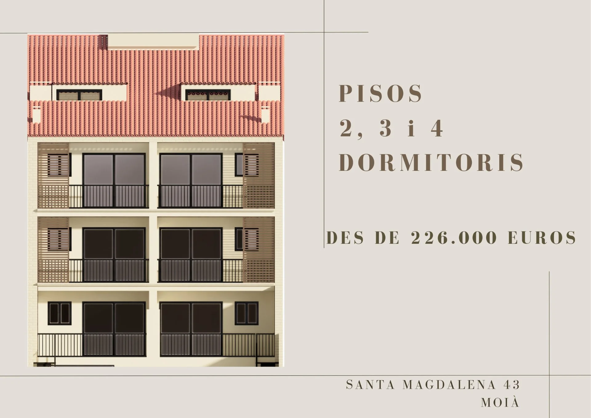 New-build Moià duplex, four bedrooms