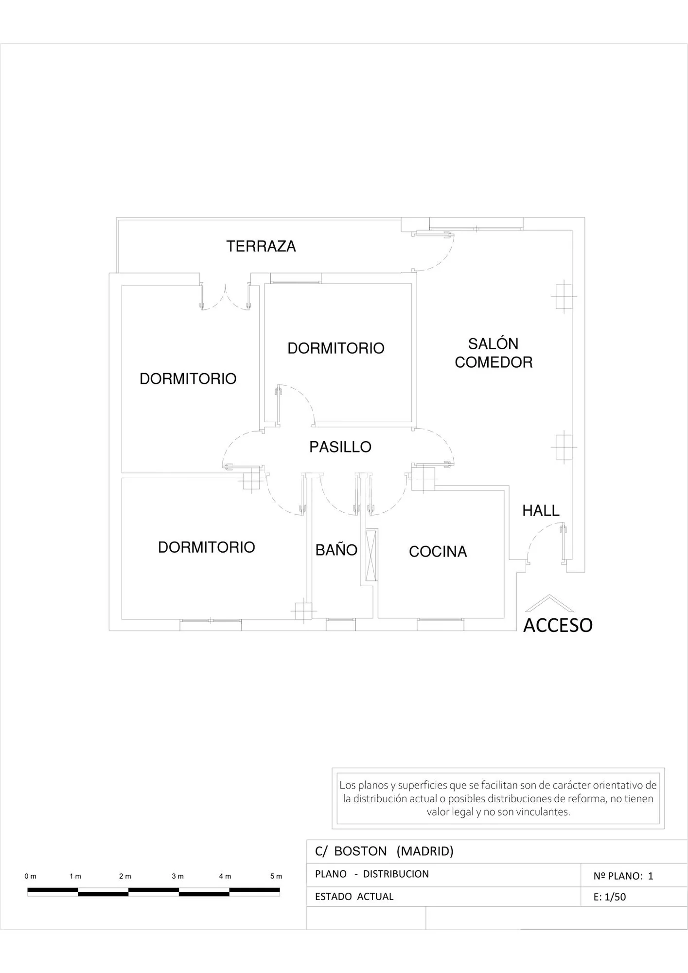 Piso reformable en Guindalera, tres dormitorios