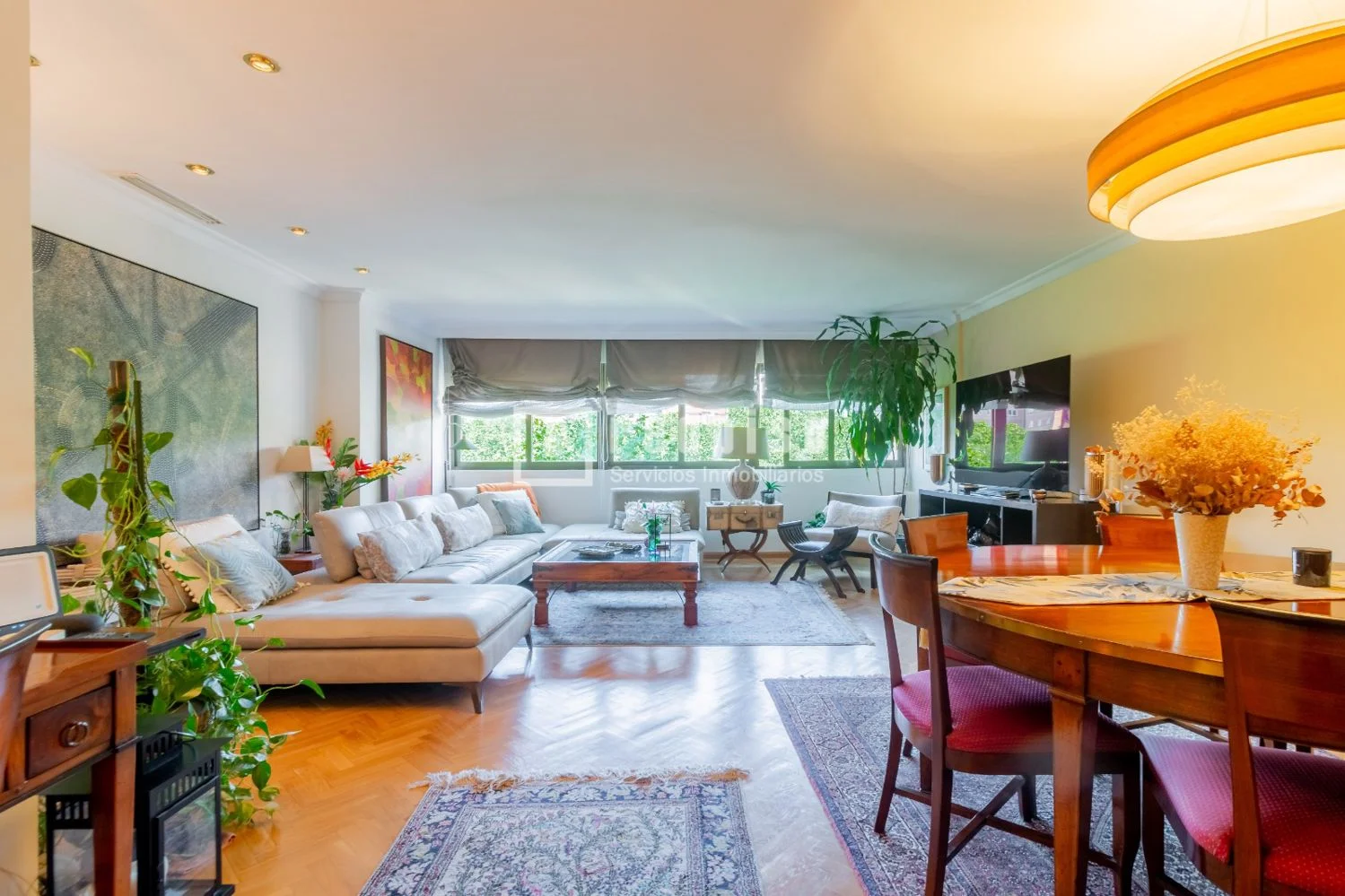 Bright southwest-facing flat in Madrid