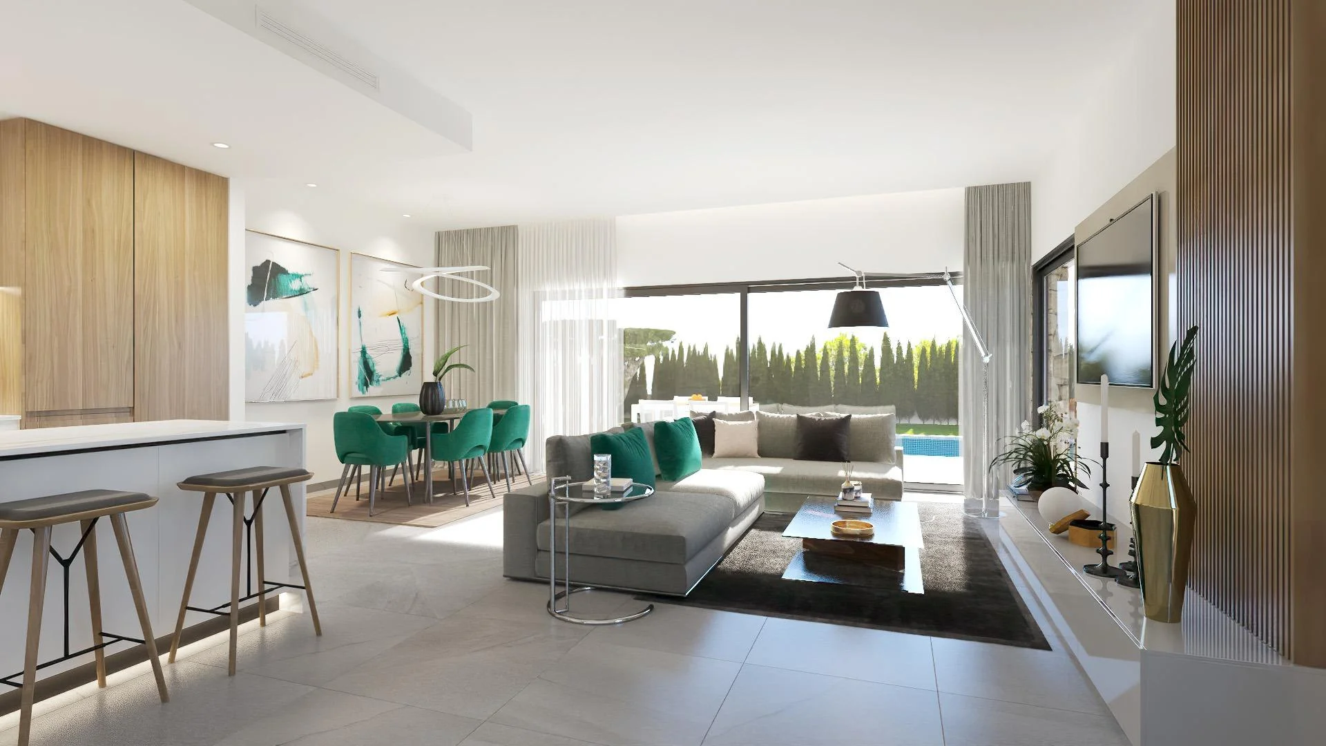 Refurbished five-bedroom house with pool