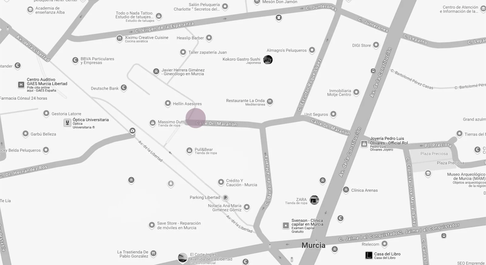 Plaza de garaje céntrica en Murcia reformada