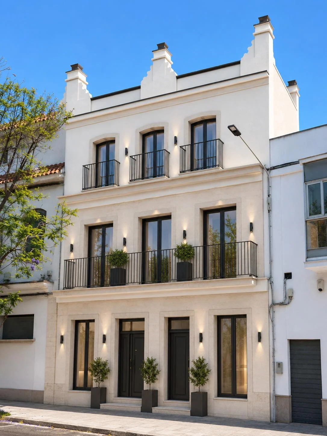 Edificio urbano con parcela de 150 m²