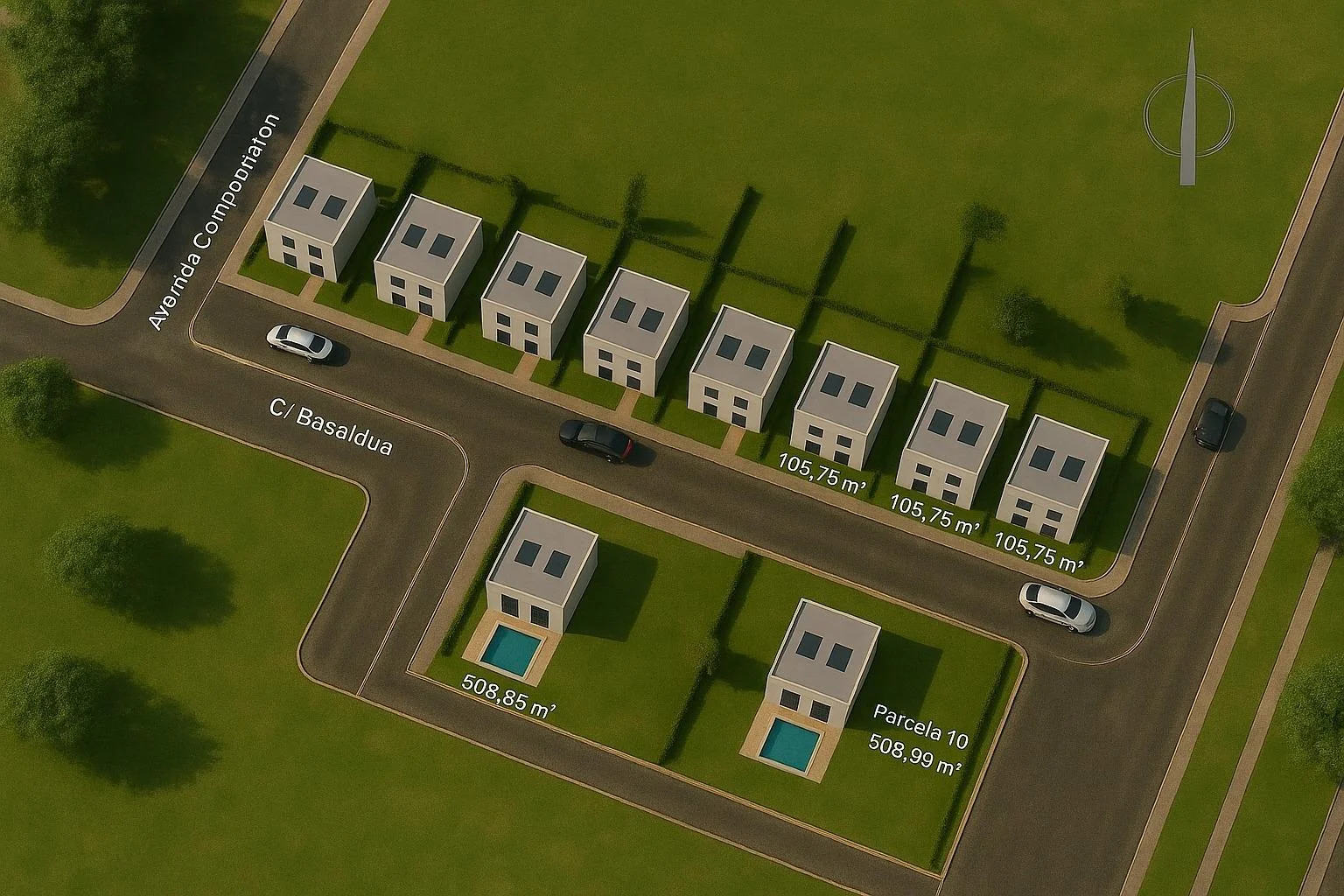 Parcela de 100 m² en urbanización de Chiclana