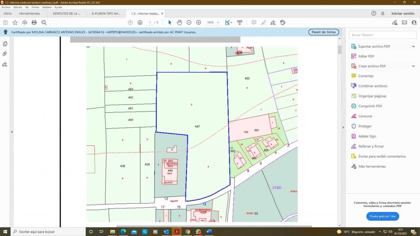 Large Aljucer building plot, 5,500 m²