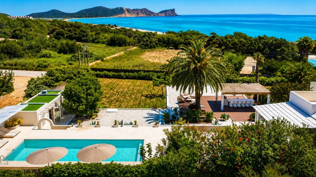 Renovated Ibiza villa, six-suite estate