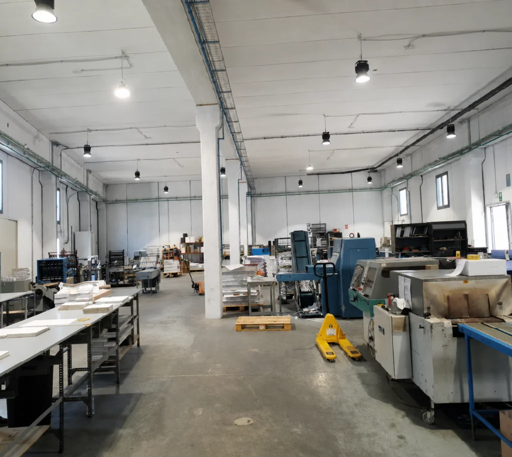 Industrial warehouse with office floors