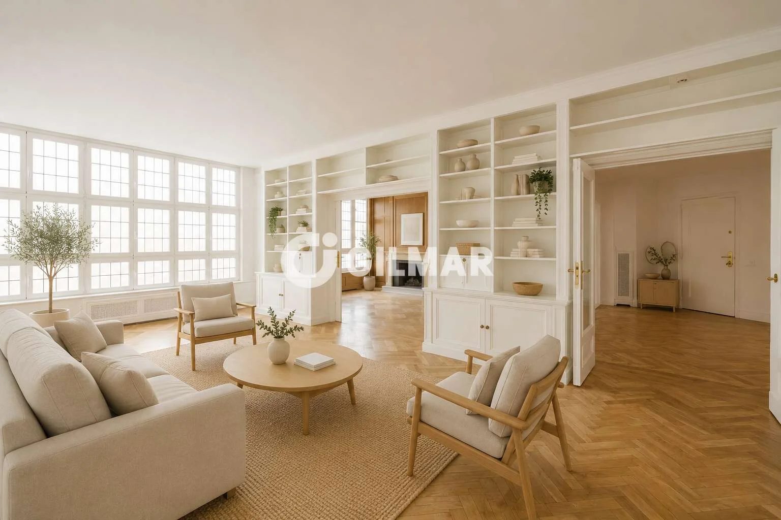 Large exterior flat in El Viso, Madrid, 401 m²