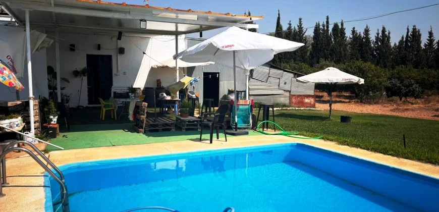Finca rústica productiva con cultivos de regadío