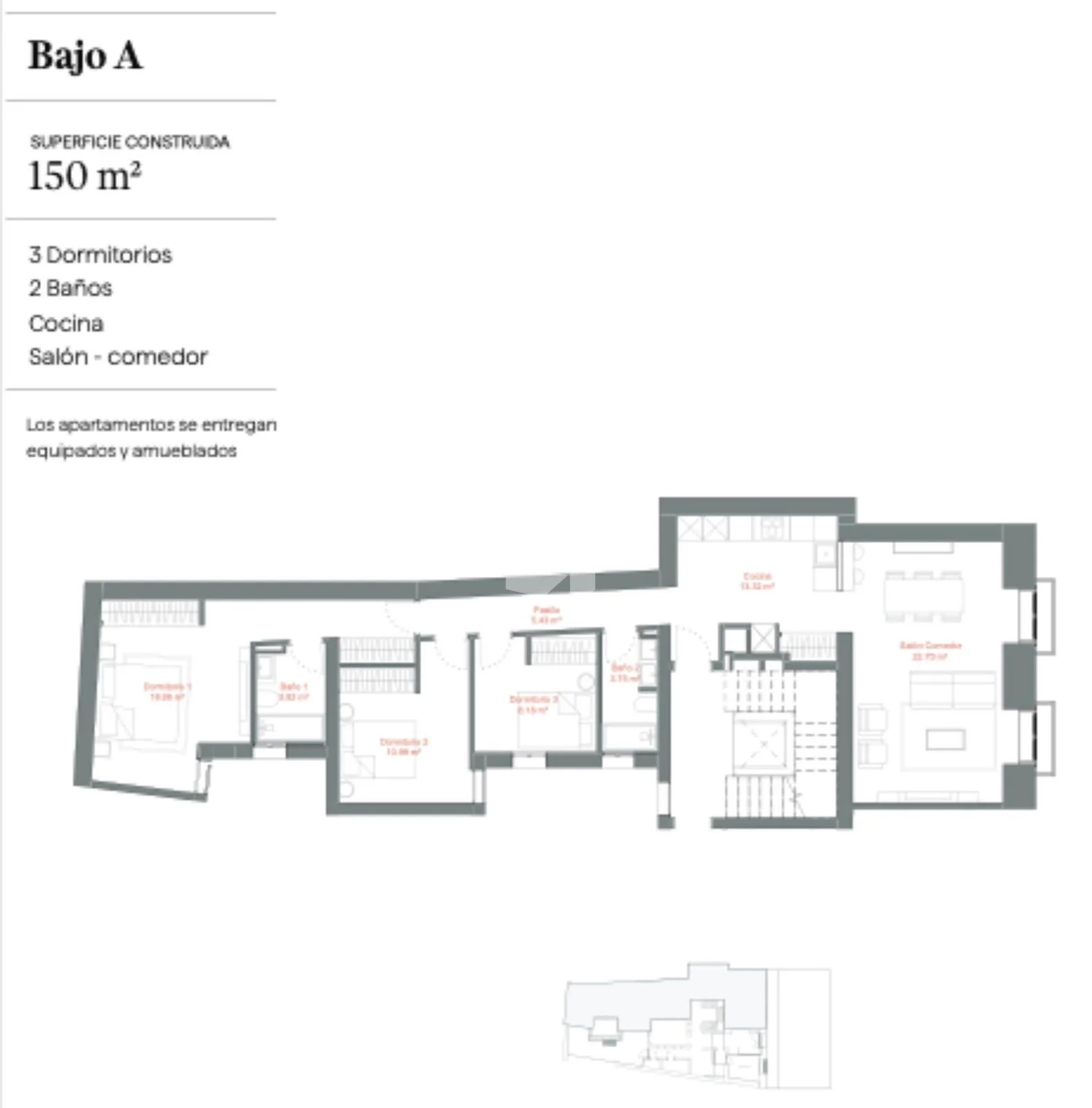 New-build Justice flat, 164 m², 3-bed