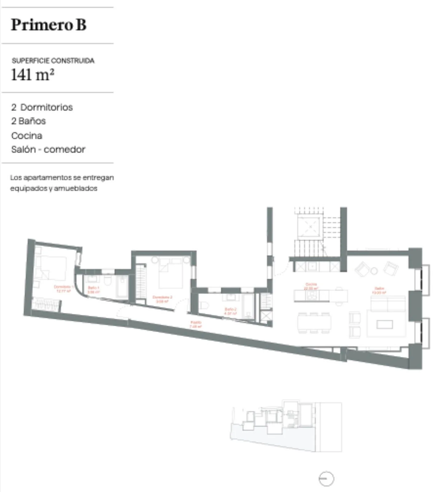New-build 163 m² flat in Justicia