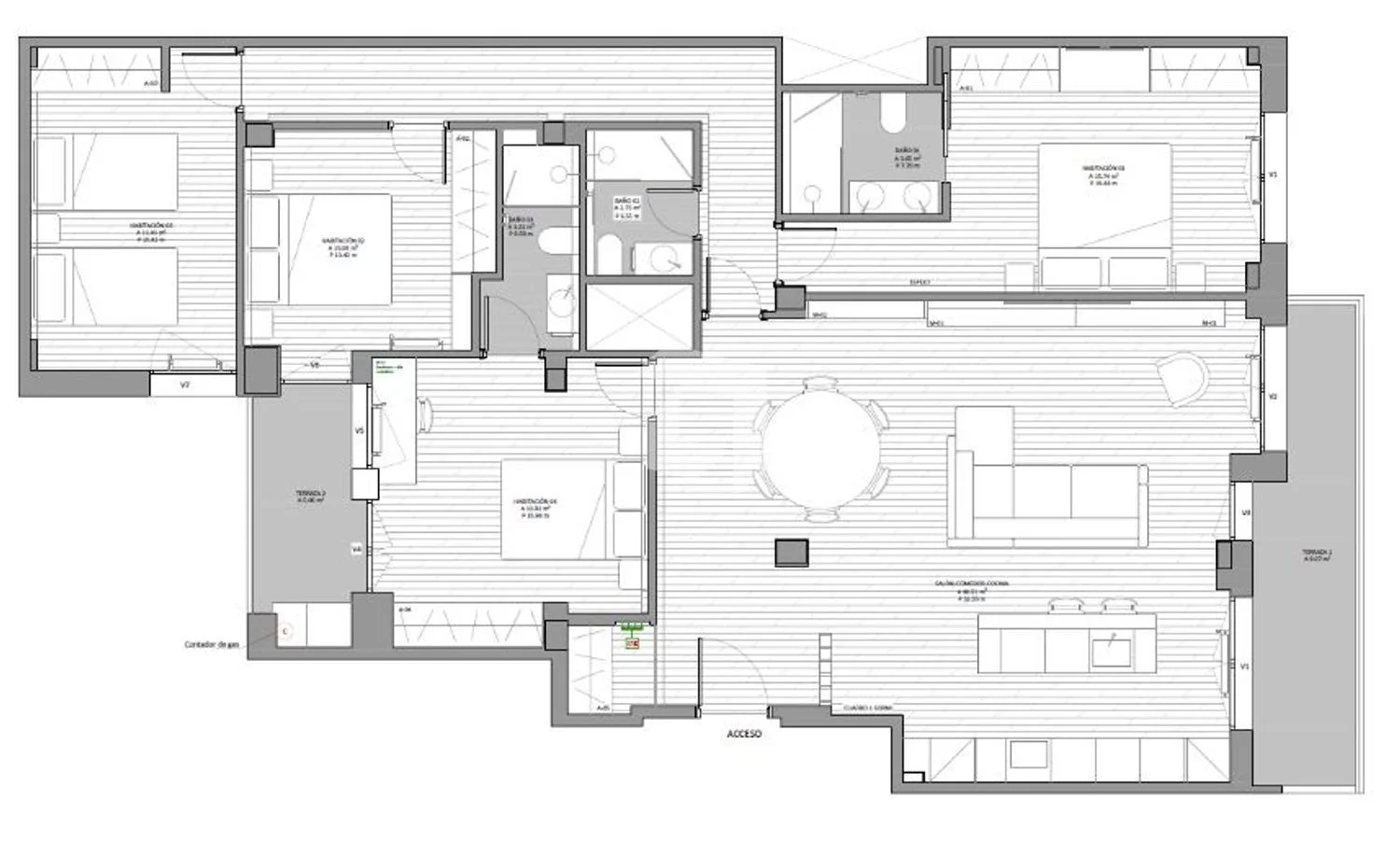 Piso nuevo junto al Retiro, 4 dormitorios