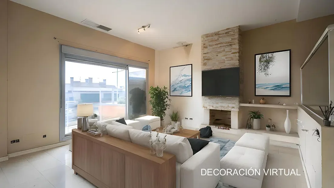 Three-level townhouse with Madrid views