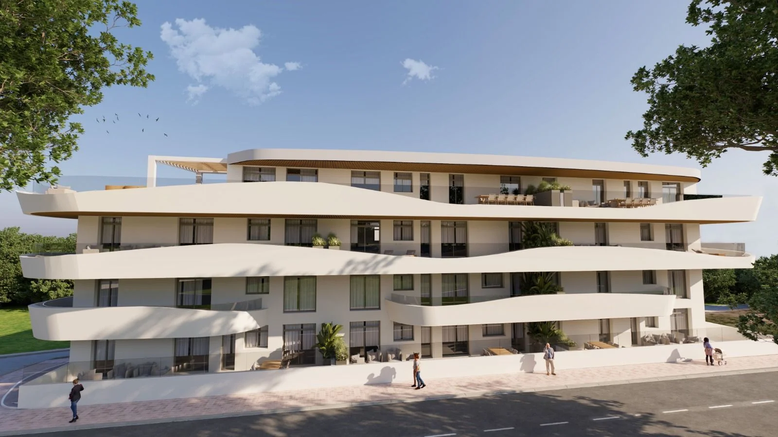 Estepona development with large terrace